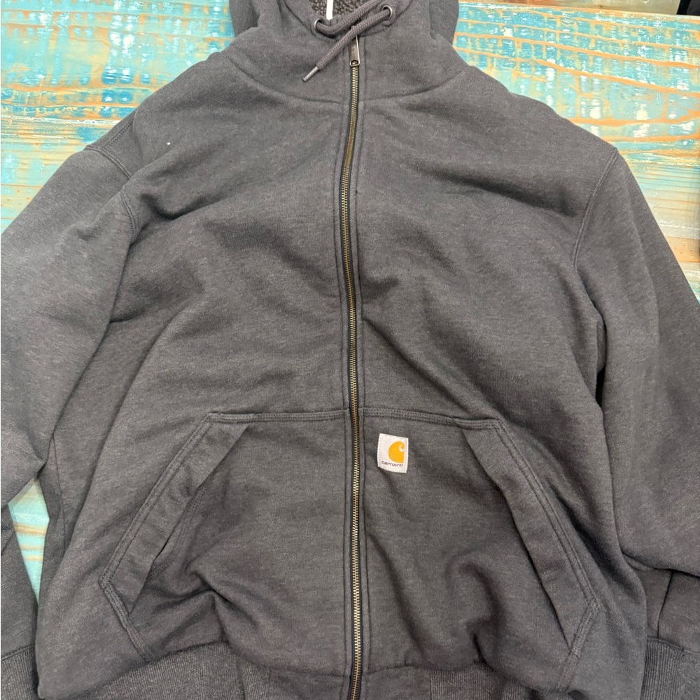 Carhartt Charcoal Full-Zip Hoodie